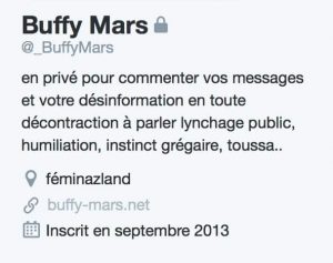 Harcèlement à domicile : @_BuffyMars lynchée 2