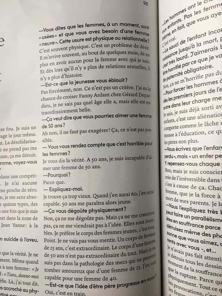 Les déclarations de Yann Moix dans Marie-Claire